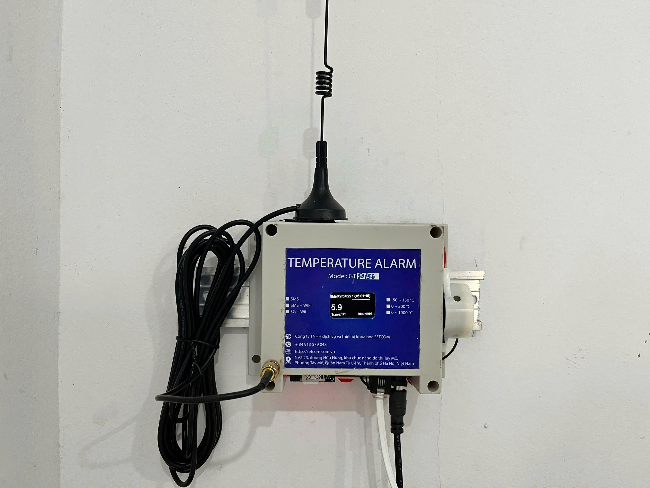 Thiết bị Temperature SMS Alarm