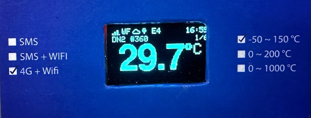 Màn hình OLED hiển thị nhiệt độ
