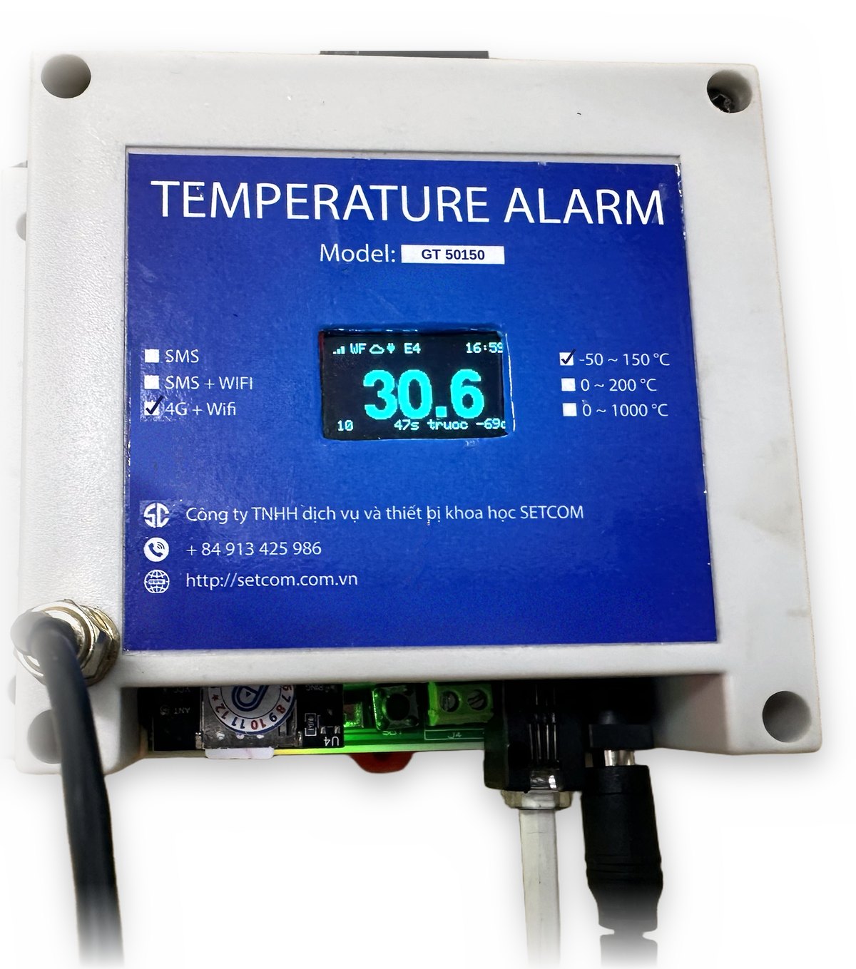 Thiết bị báo mất điện qua điện thoại Temperature SMS Alarm